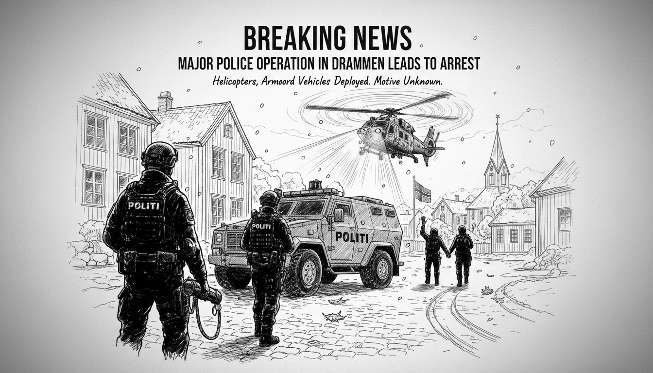 Major Police Operation in Drammen Leads to Arrest