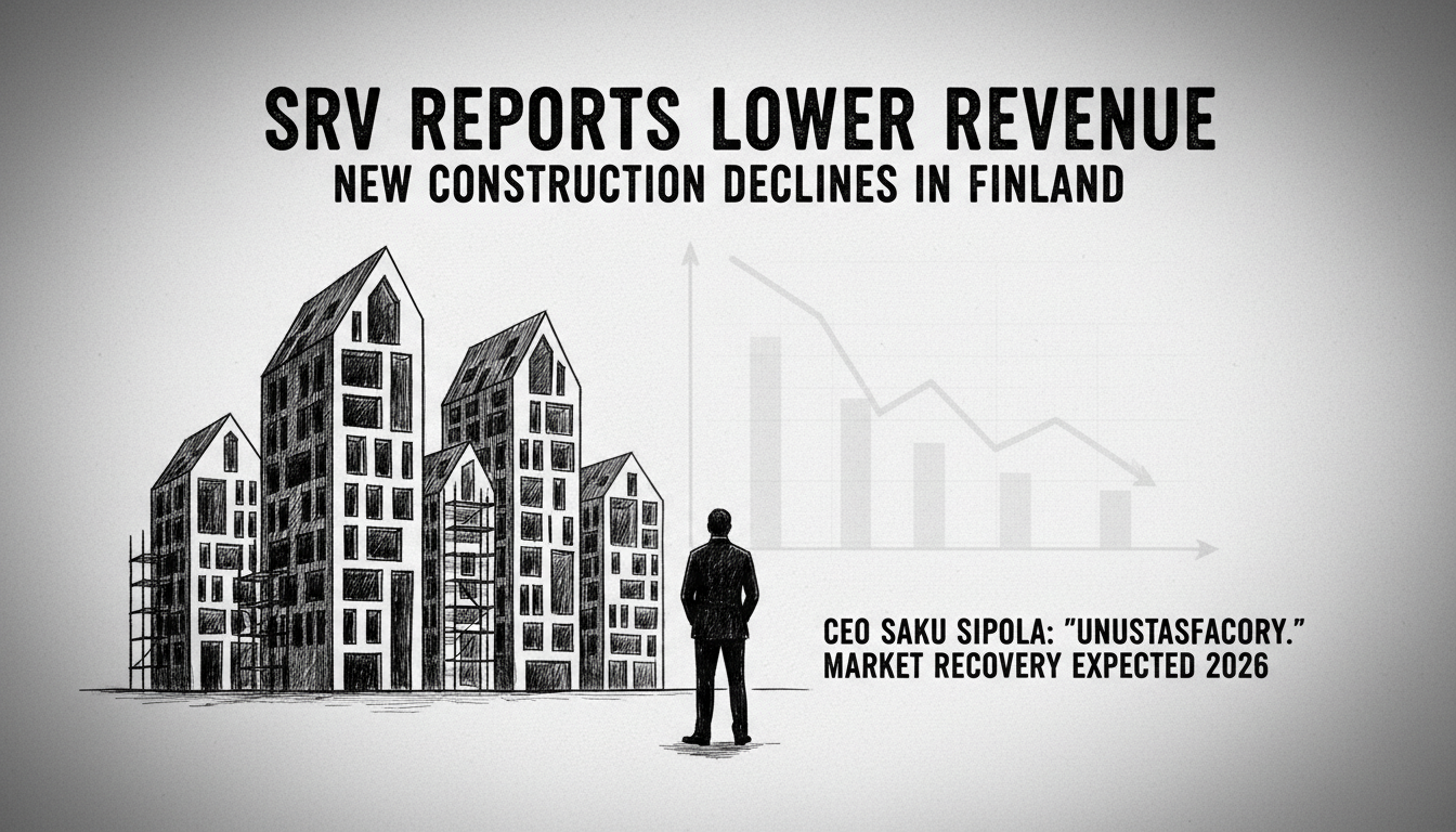 SRV Reports Lower Revenue as New Construction Declines in Finland