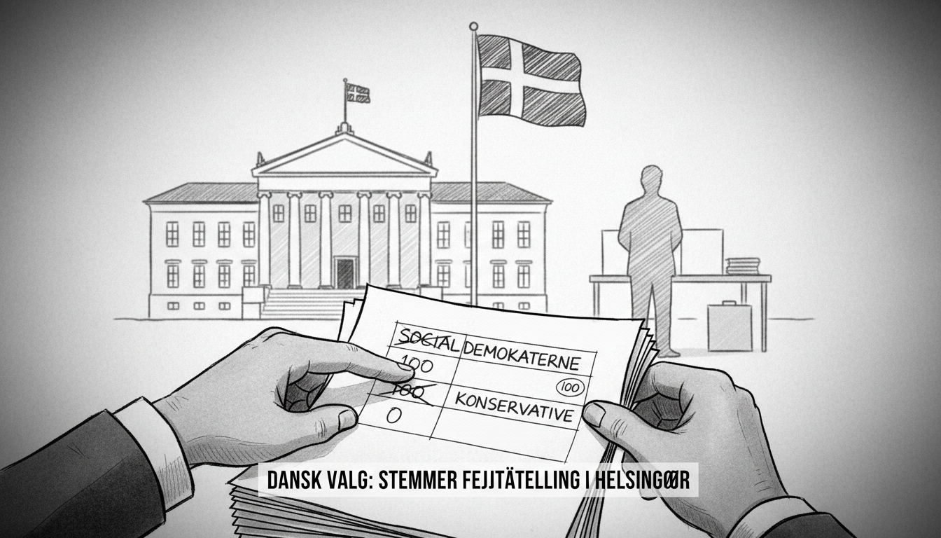 Conservative Votes Mistakenly Counted for Social Democrats in Danish Election