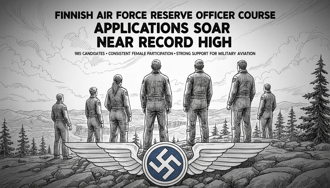 Finnish Air Force Reserve Officer Course Applications Near Record High