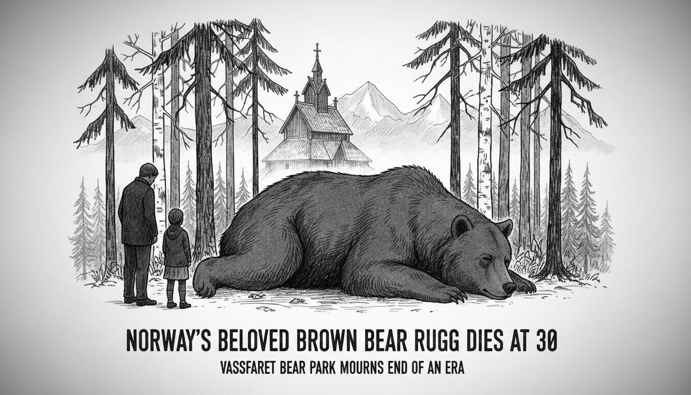 Norway's Famous Brown Bear Rugg Dies at Bear Park