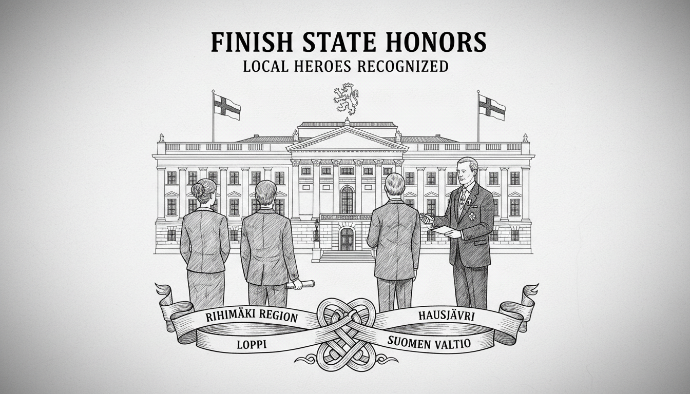 Riihimäki Region Residents Receive Finnish State Honors in Presidential Decoration Ceremony