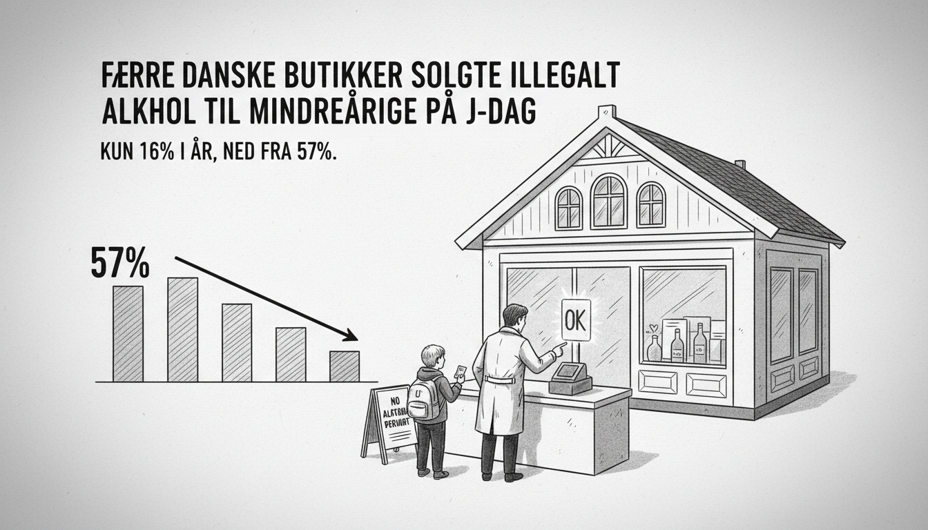 Fewer Danish Stores Sold Alcohol Illegally to Minors on J-Day