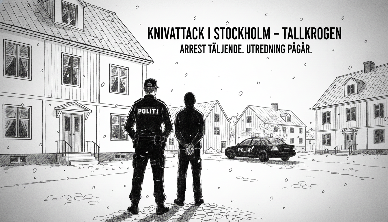 Knife Attack in Stockholm's Tallkrogen District Leads to Arrest
