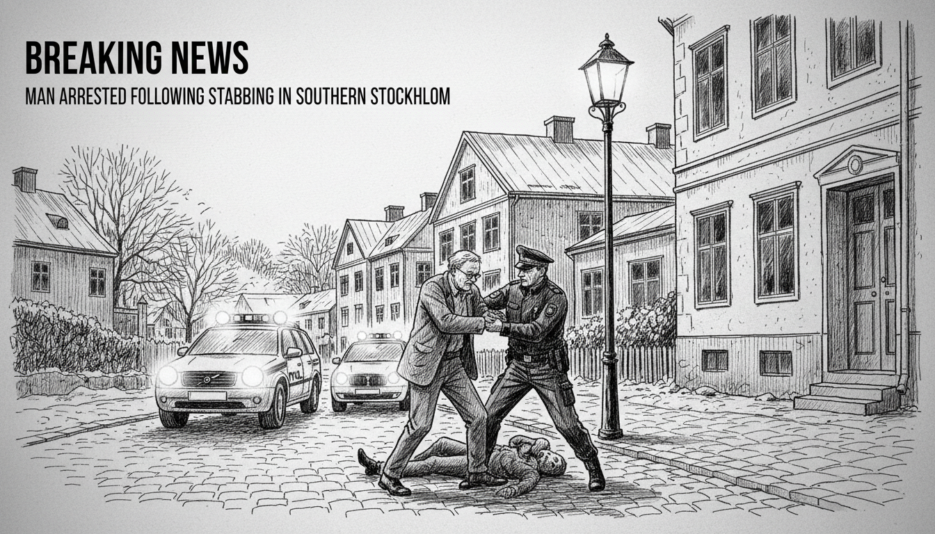 Man Arrested Following Stabbing Incident in Southern Stockholm