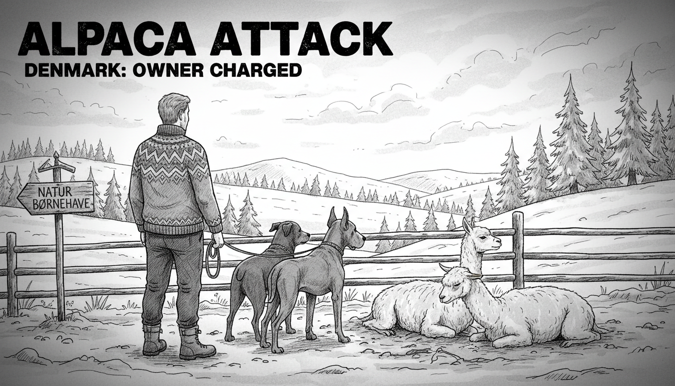 Dog Owner Charged After Alpaca Attack in Denmark
