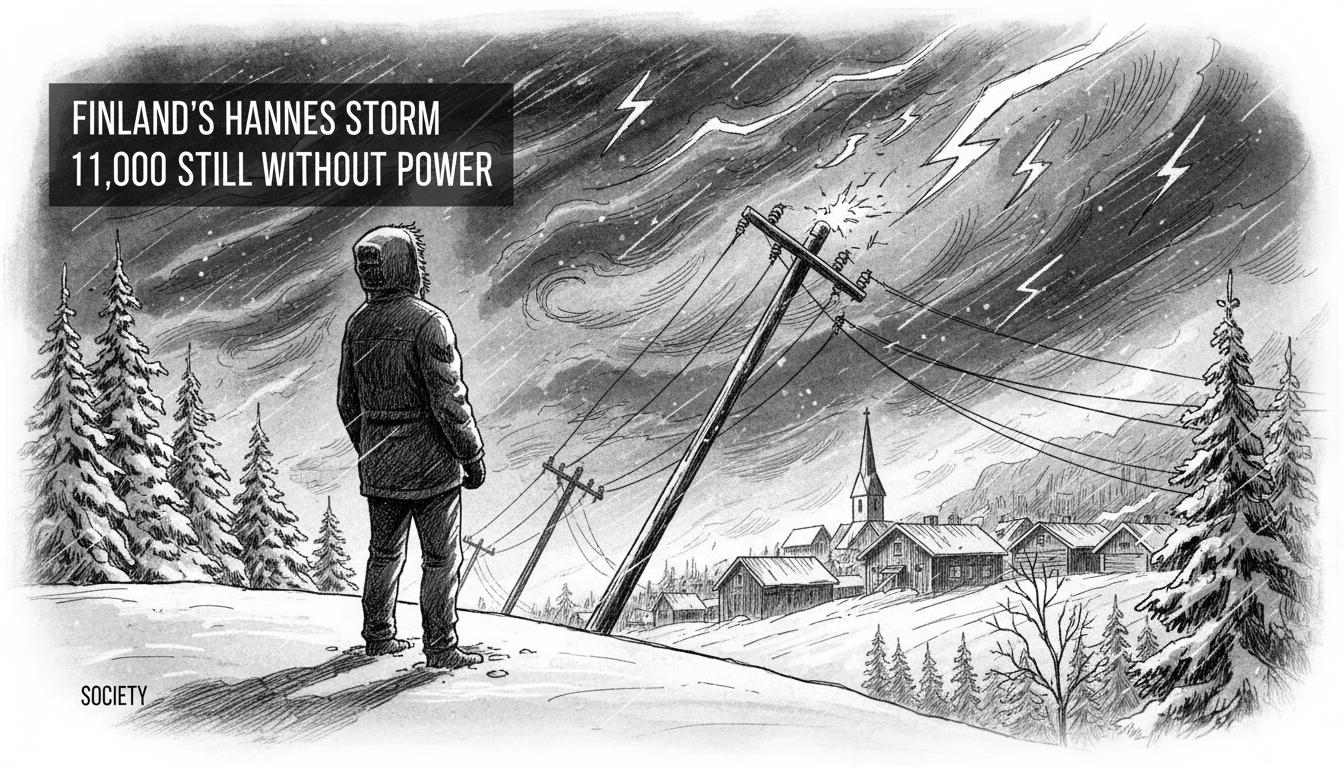 Finland's Hannes Storm: 11,000 Still Without Power