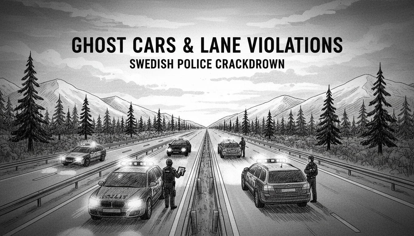 Ghost Cars and Lane Violations Targeted in Swedish Police Crackdown