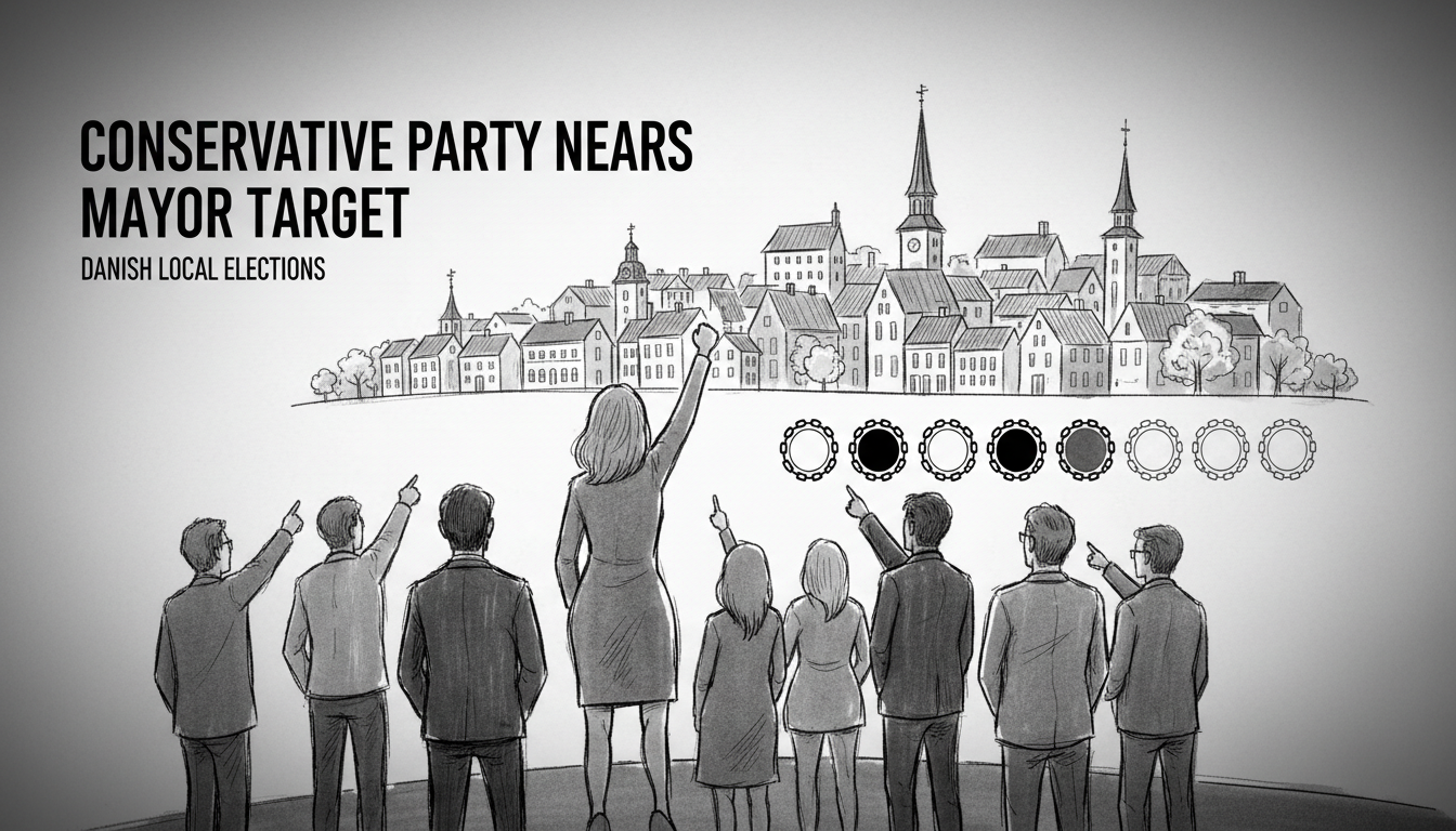 Conservative Party Nears Mayor Target in Local Elections