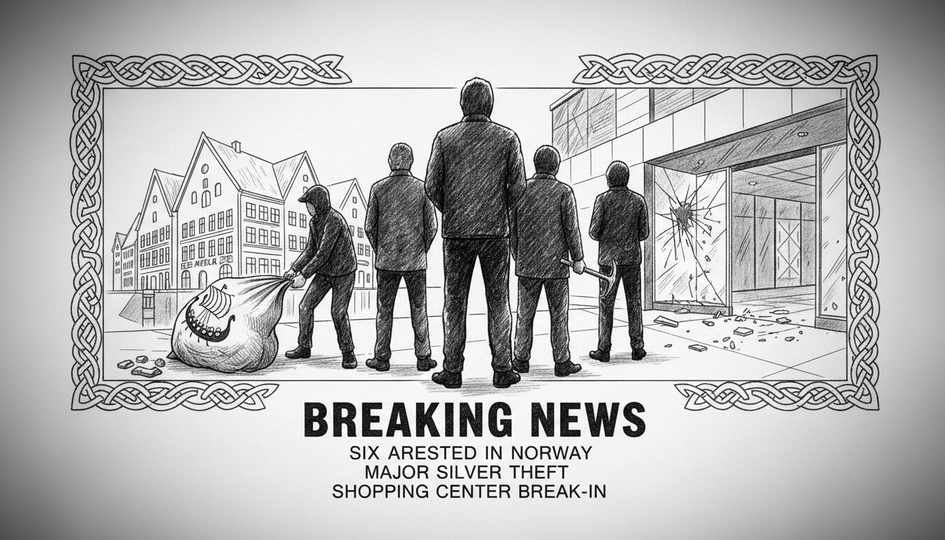 Six Arrested in Norway for Major Silver Theft and Shopping Center Break-in