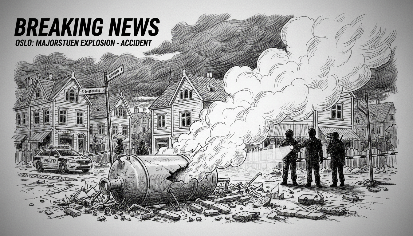 Explosion Rocks Oslo's Majorstuen District