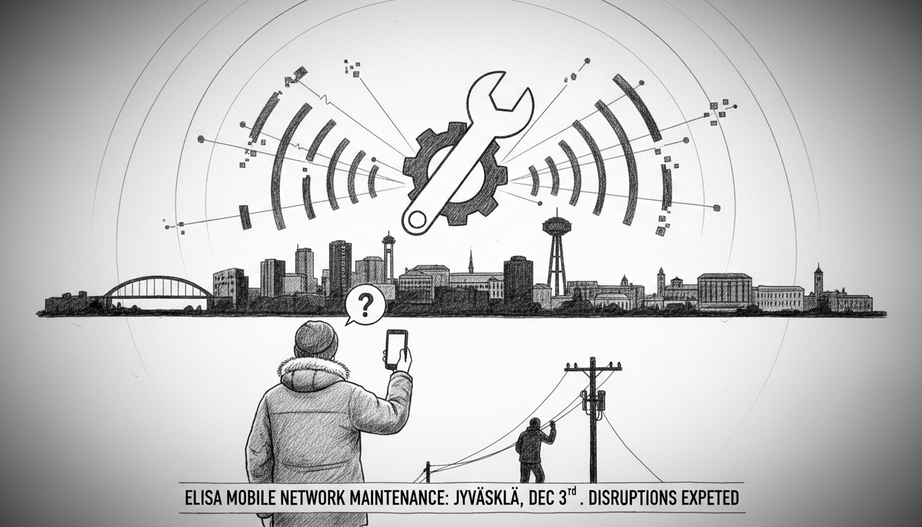 Elisa Mobile Network Maintenance Scheduled for Jyväskylä, Potential Disruptions Expected