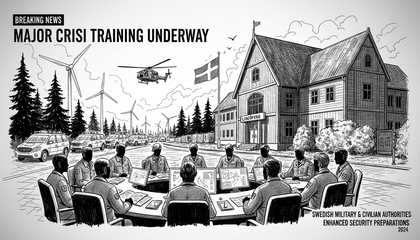 Major Crisis Training Exercise Underway in Linköping