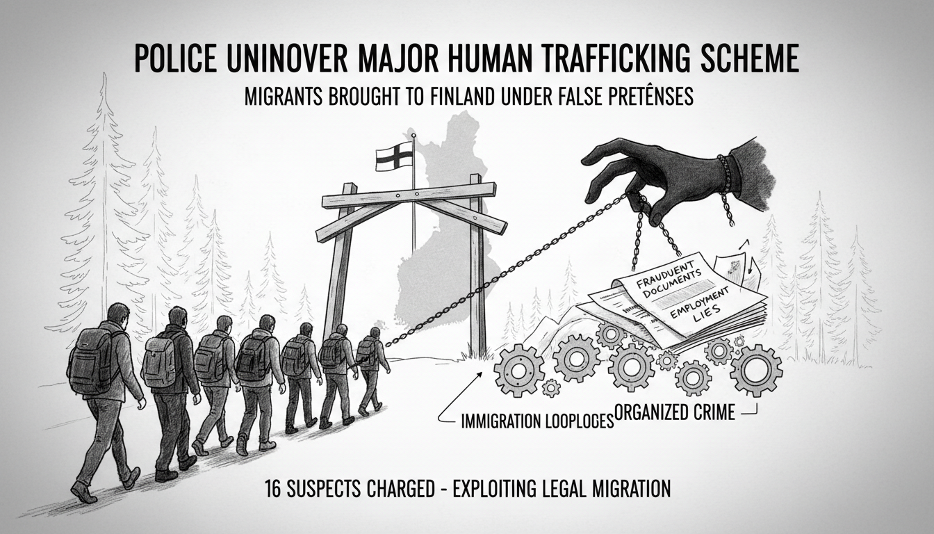 Police Uncover Major Human Trafficking Scheme Bringing Migrants to Finland Under False Pretenses