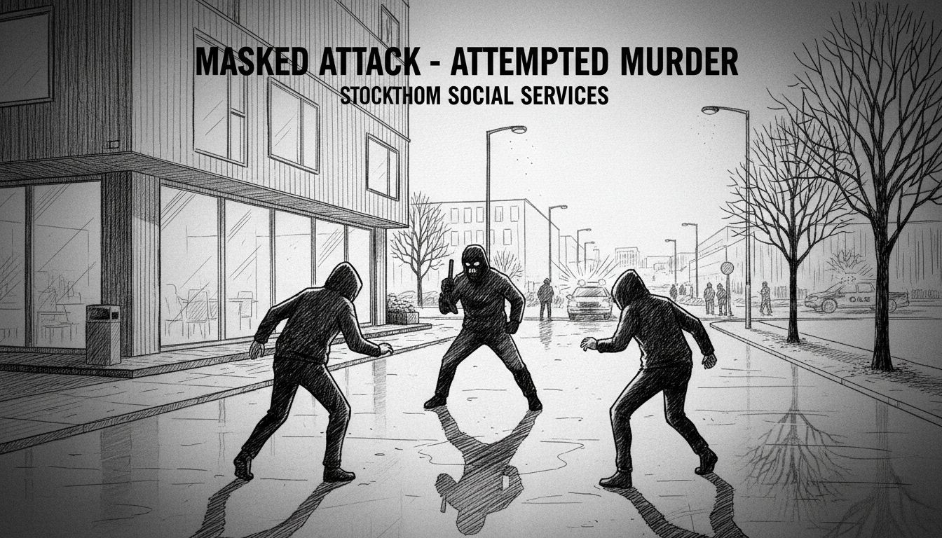 Masked Attack Outside Stockholm Social Services Office Investigated as Attempted Murder