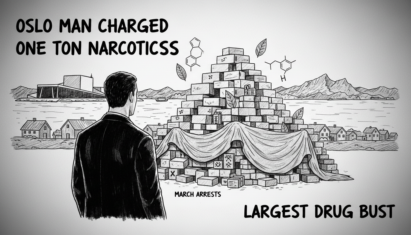 Oslo Man Charged for Storing and Selling One Ton of Narcotics