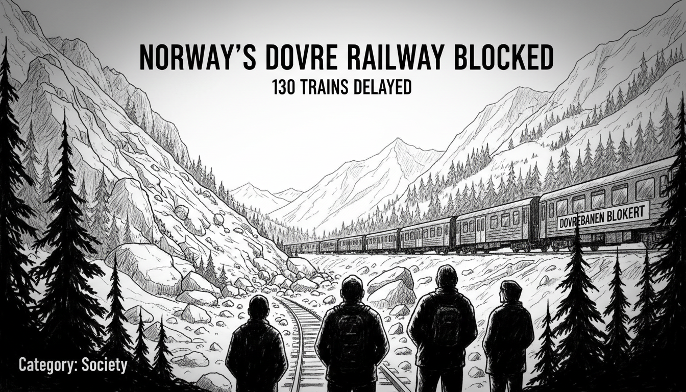 Norway's Dovre Railway Blocked: 130 Trains Delayed