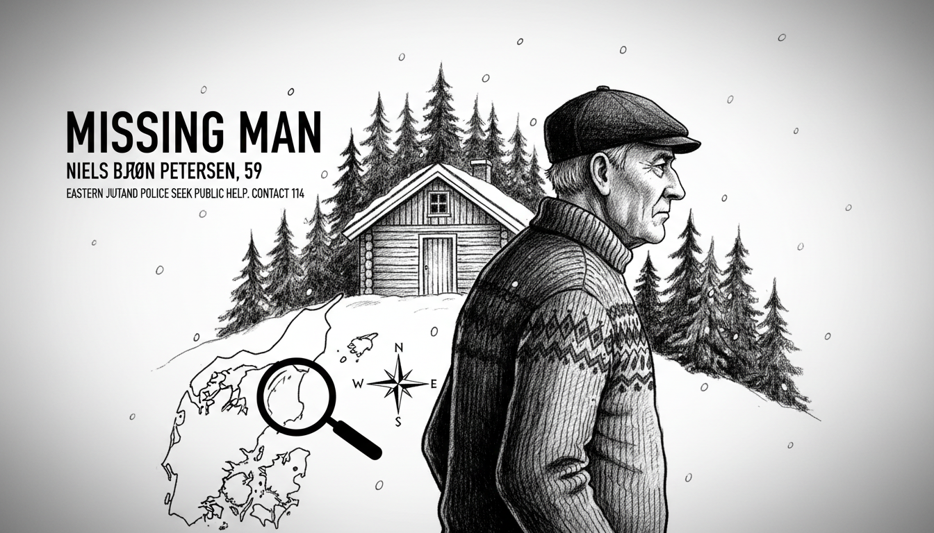 Police Seek Public Help to Locate Missing Man in Eastern Jutland