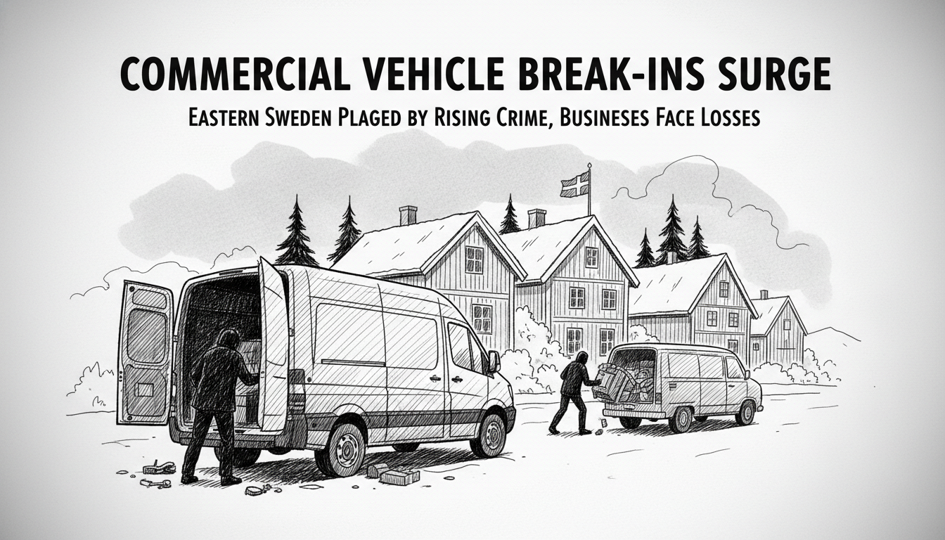 Commercial Vehicle Break-Ins Surge Across Swedish Regions