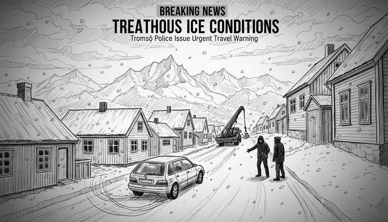 Treacherous Ice Conditions in Tromsø Prompt Police Warning