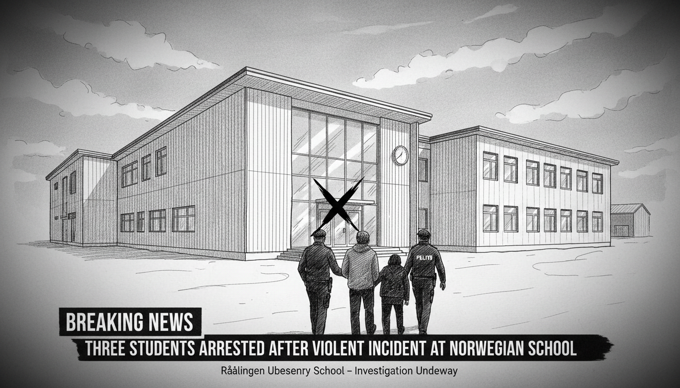 Three Students Arrested After Violent Incident at Norwegian School