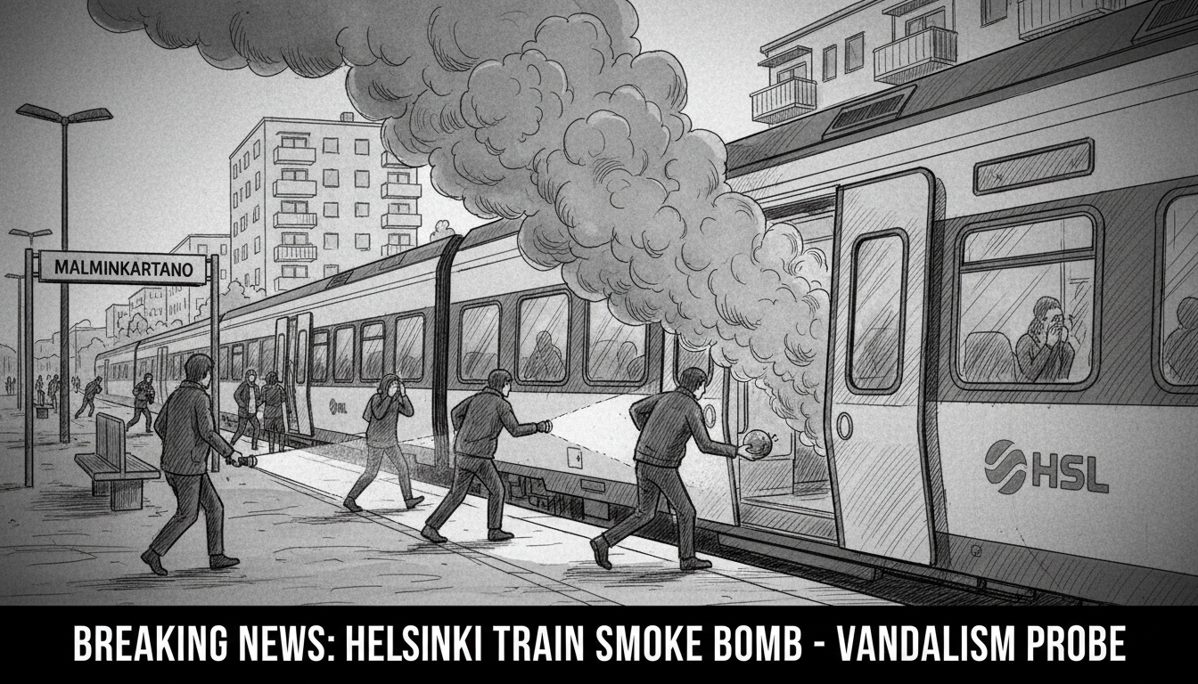 Smoke Bomb Thrown on Helsinki Train in Malminkartano District