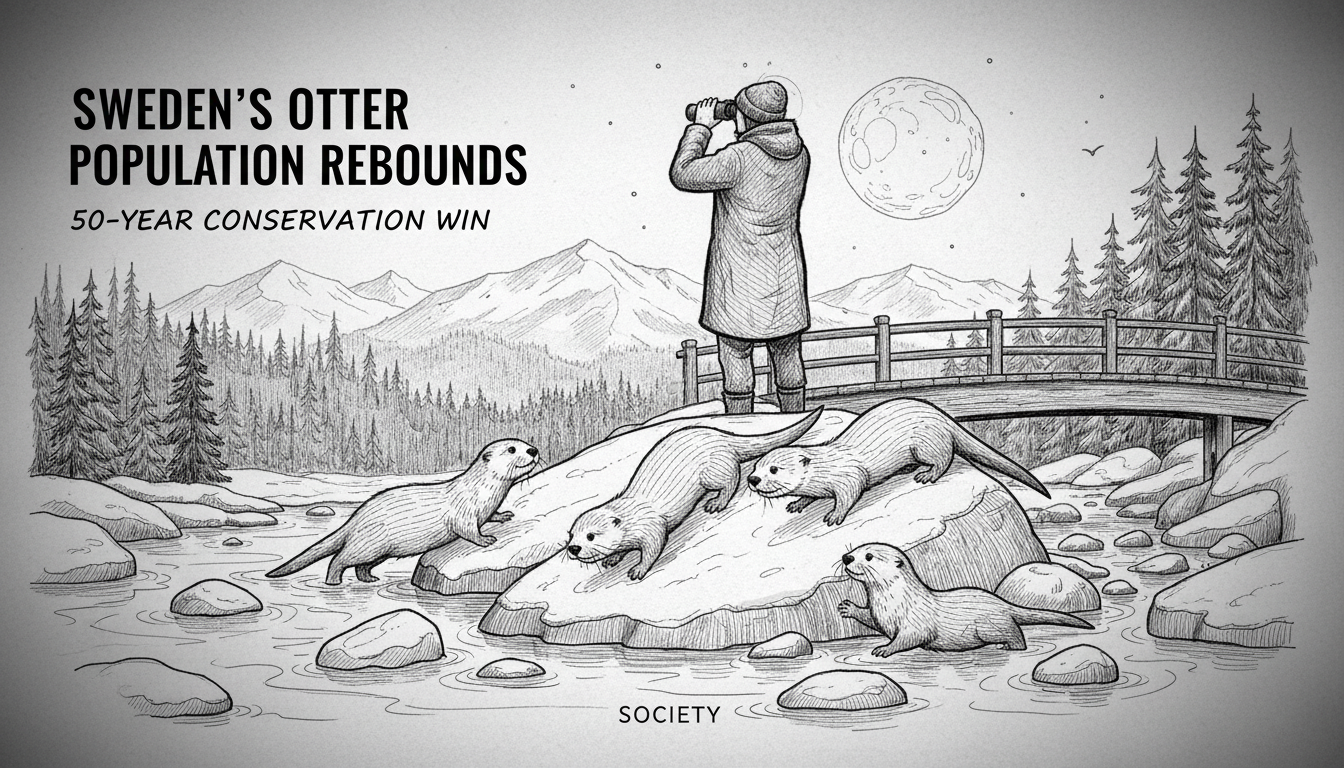 Sweden's Otter Population Rebounds: 50-Year Conservation Win