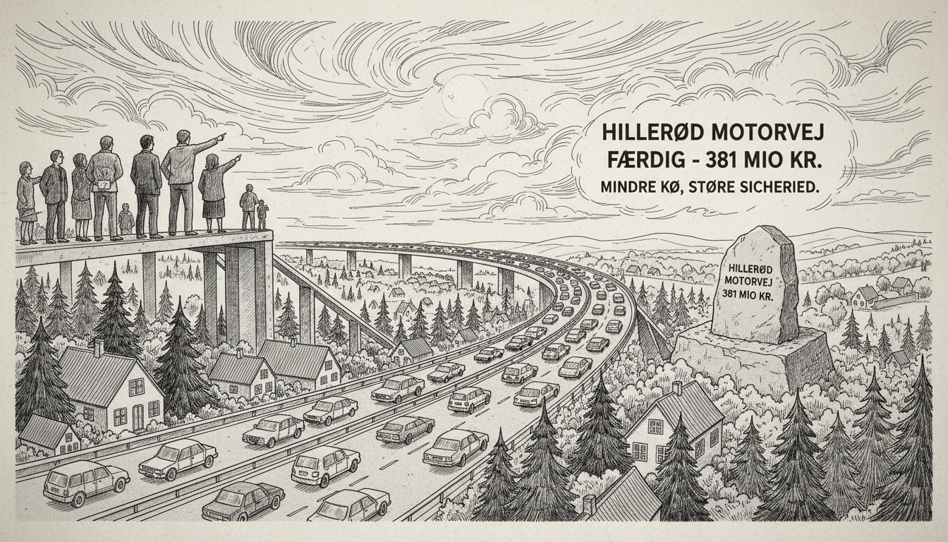 Danish Government Allocates 381 Million Kroner to Complete Hillerød Motorway