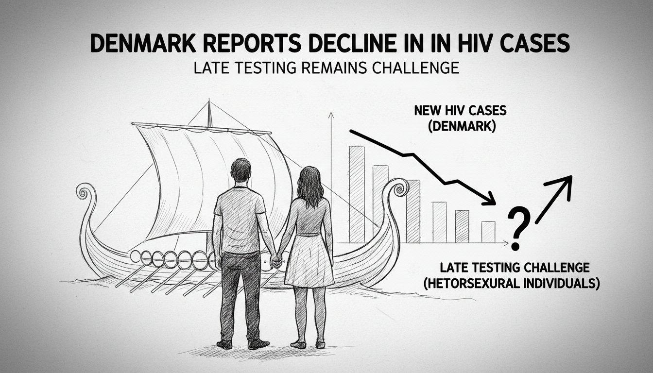 Denmark Reports Continued Decline in New HIV Cases, Highlights Late Testing Challenge