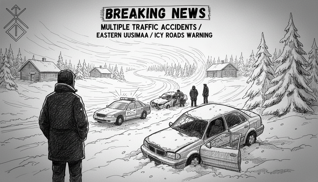Multiple Traffic Accidents Reported in Eastern Uusimaa