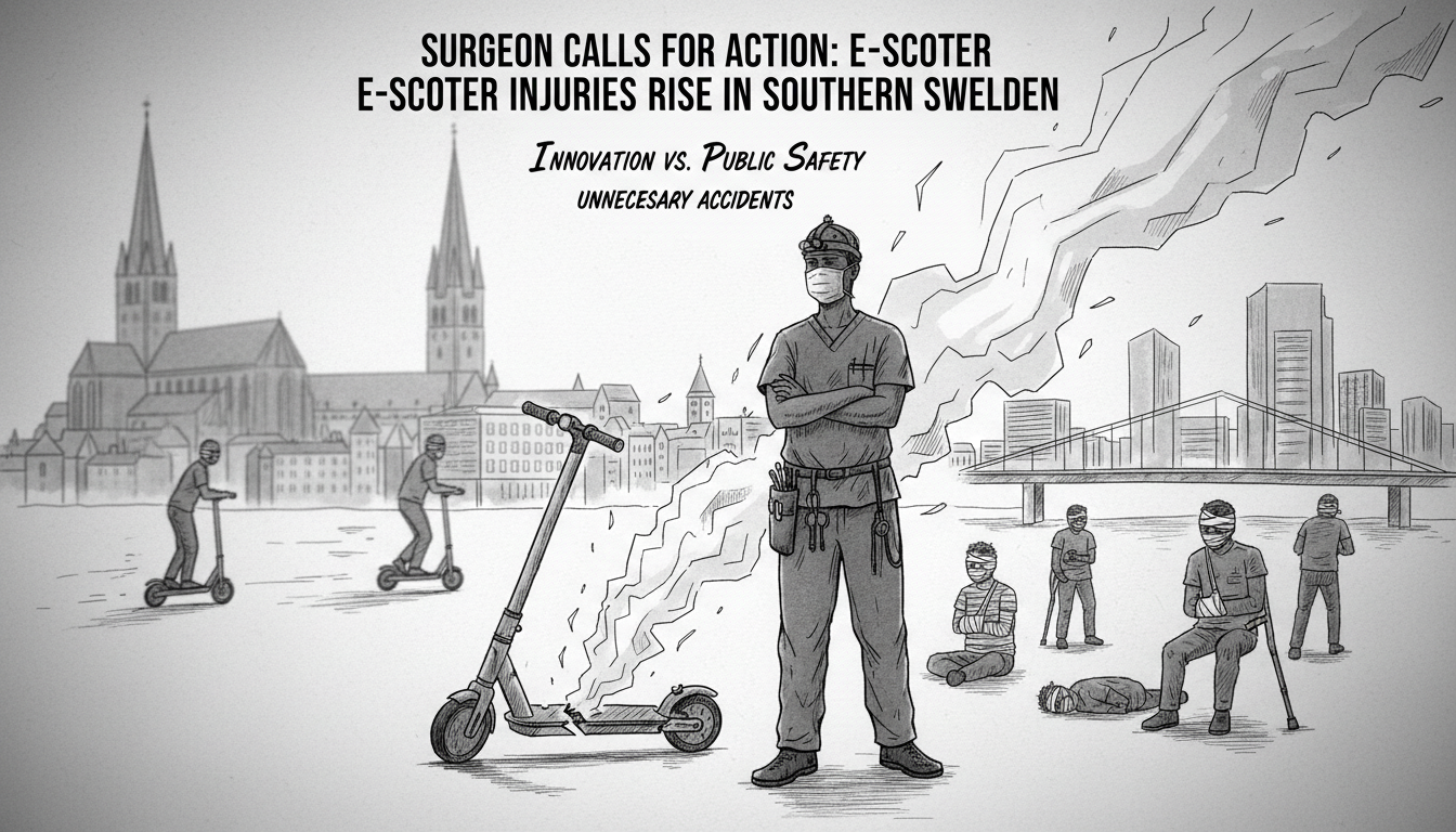 Surgeon Calls for Action as E-Scooter Injuries Rise in Southern Sweden