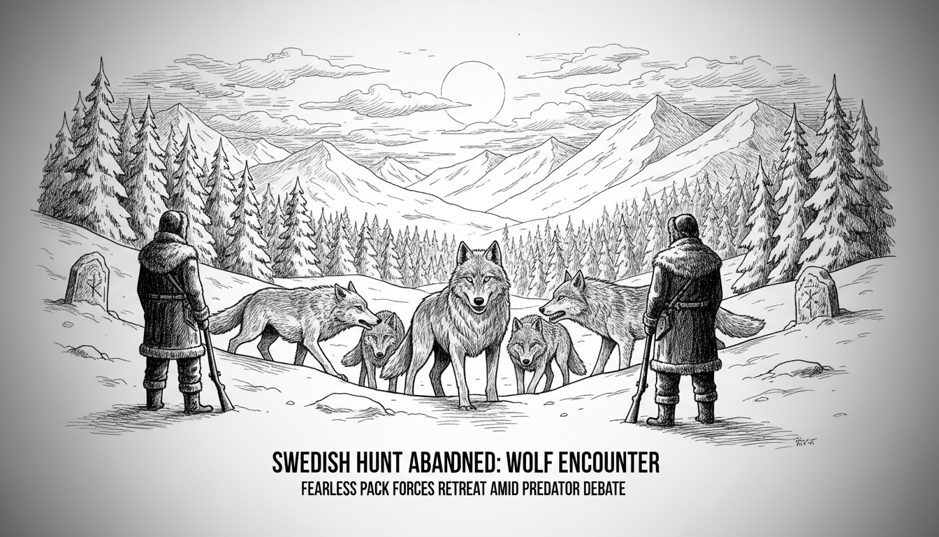 Swedish Hunting Party Forced to Abandon Hunt After Wolf Pack Encounter