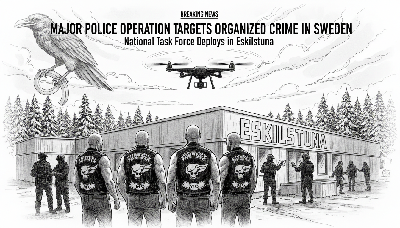 Major Police Operation Targets Hells Angels in Sweden