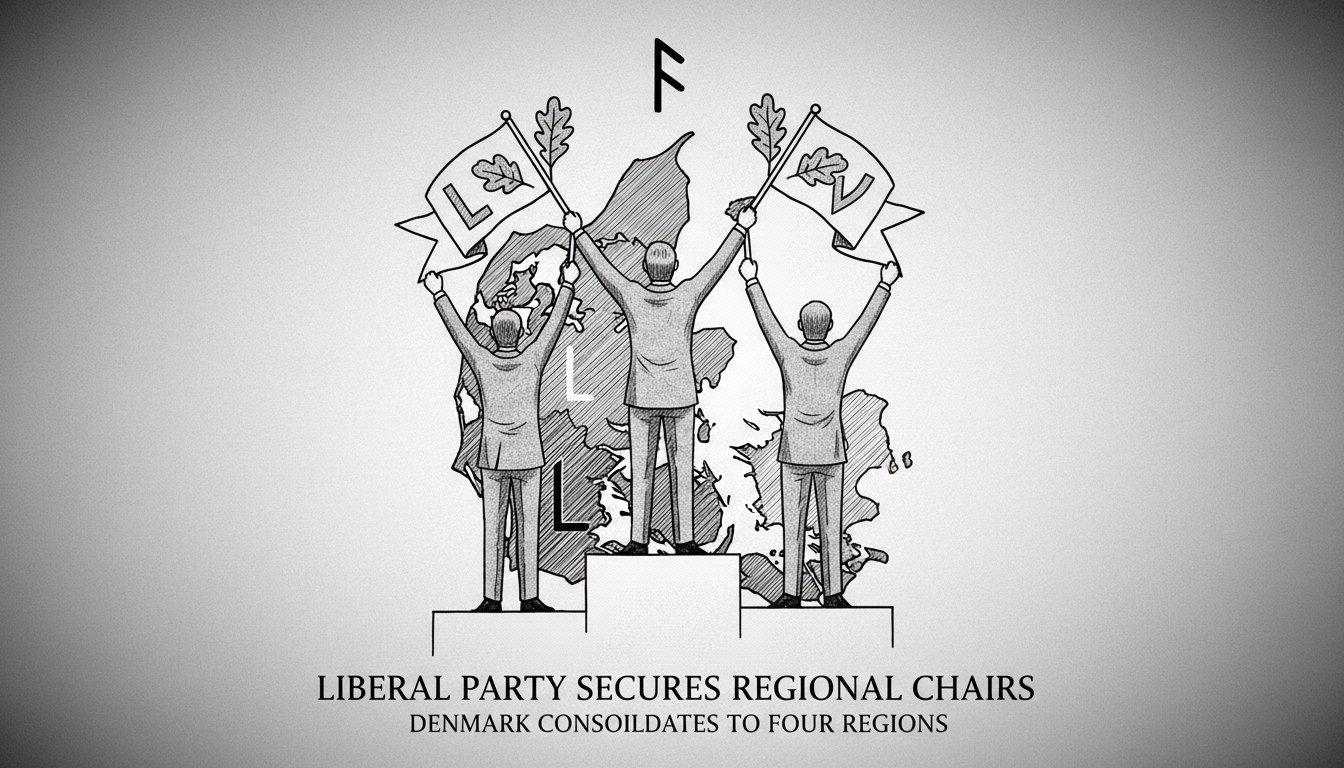 Liberal Party Secures Three Regional Chair Positions in Denmark