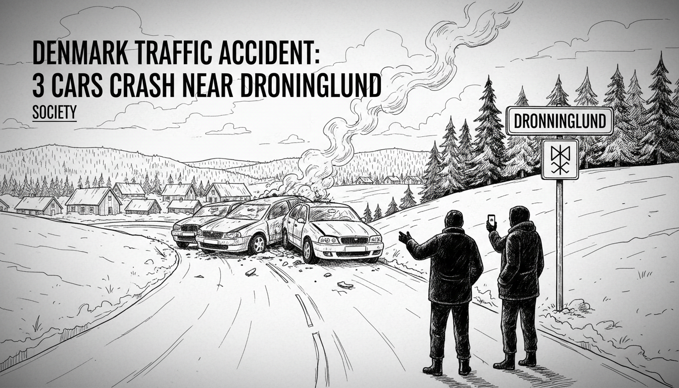 Denmark Traffic Accident: 3 Cars Crash Near Dronninglund