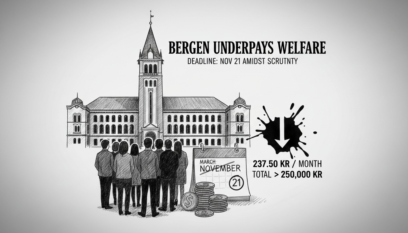 Bergen Underpays Social Welfare Recipients in Third Quarter