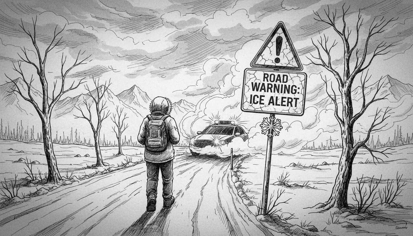 Denmark Road Warning: Police Issue Ice Alert