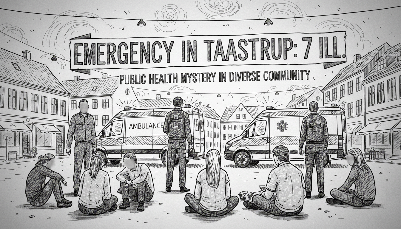 Emergency Services Respond to Medical Incident in Taastrup District