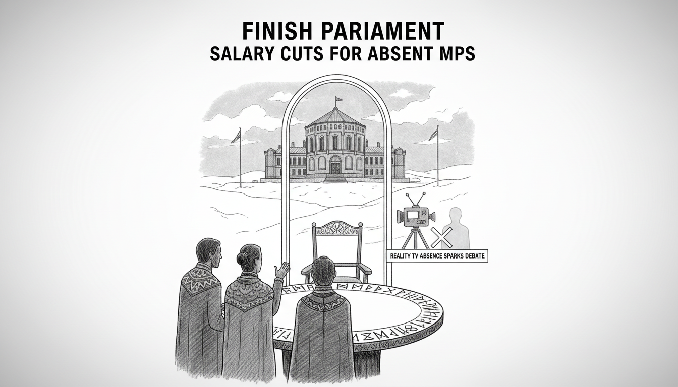 Finnish Parliament Debates Salary Cuts for Absent MPs