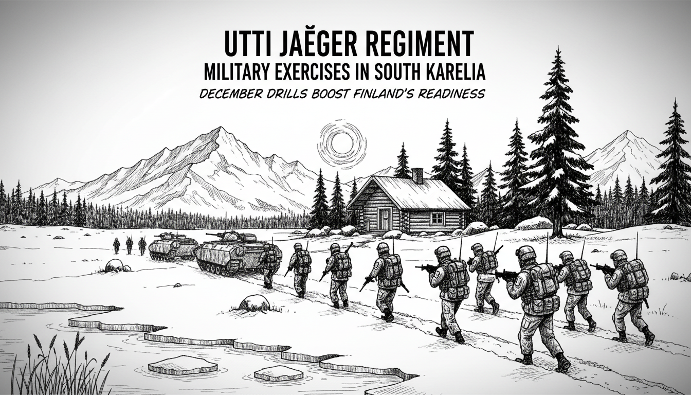 Utti Jaeger Regiment Conducts Military Exercises in South Karelia