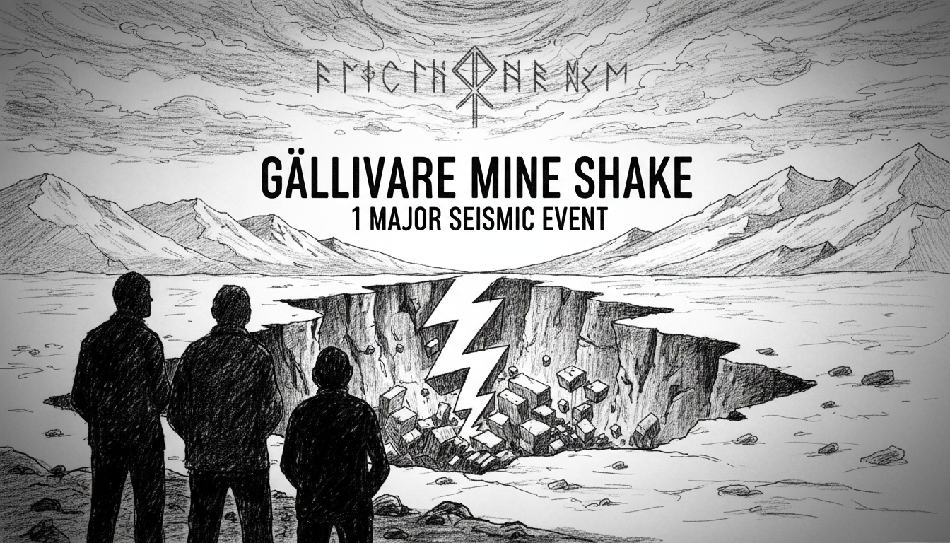 Sweden's Gällivare Mine Shake: 1 Major Seismic Event