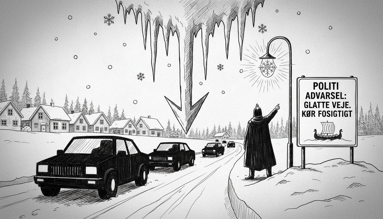 Winter Driving Hazards Prompt Police Warnings Across Denmark