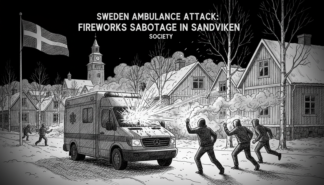 Sweden Ambulance Attack: Fireworks Sabotage in Sandviken