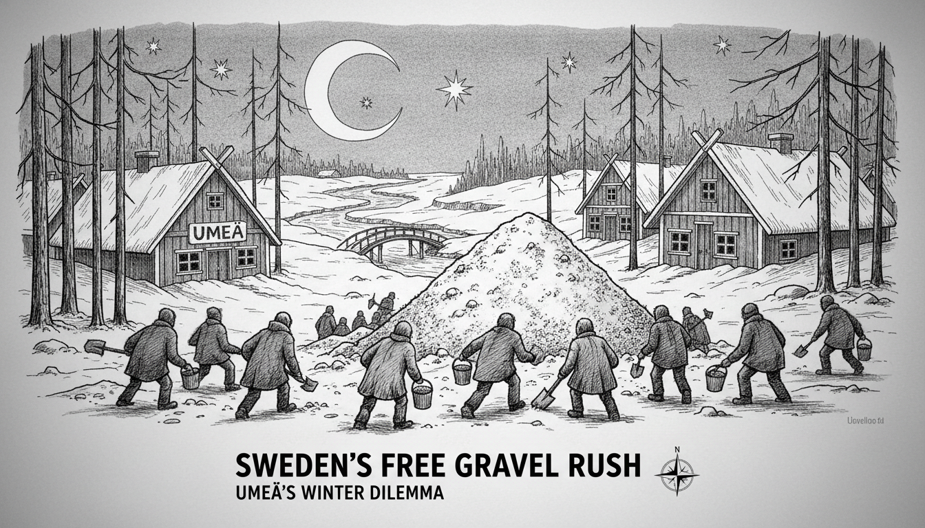 Sweden's Free Gravel Rush: Umeå's Winter Dilemma