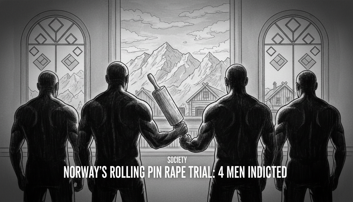 Norway's Shocking Rolling Pin Rape Trial: 4 Men Indicted