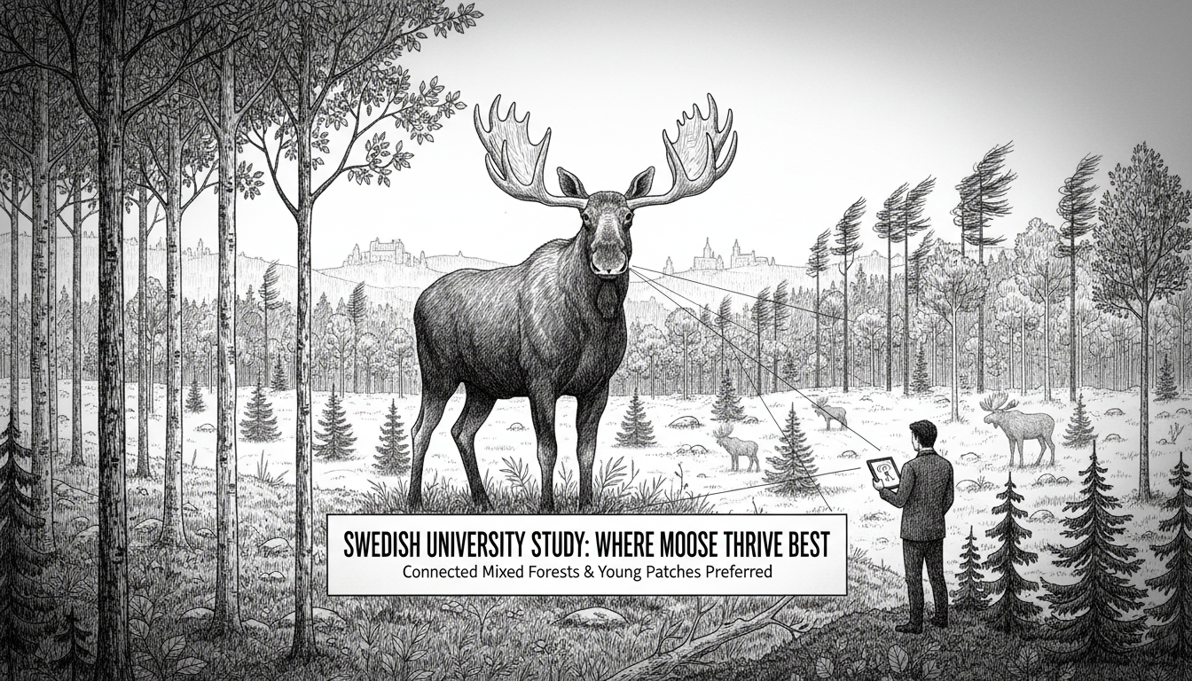 Swedish University Study Reveals Where Moose Thrive Best