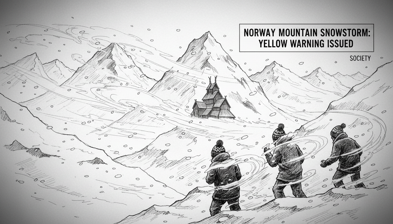 Norway Mountain Snowstorm: Yellow Warning Issued