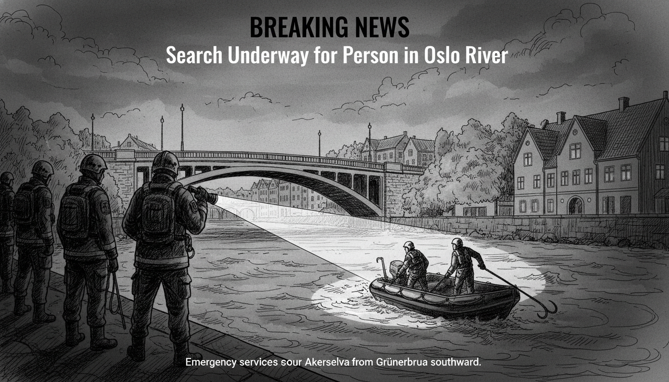 Search Underway for Person in Oslo River
