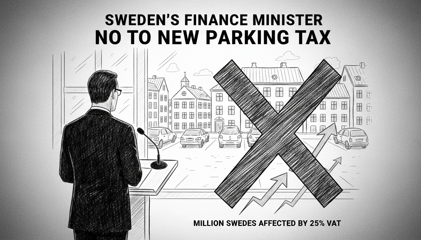 Sweden's Finance Minister Opposes New Parking Space VAT Rules
