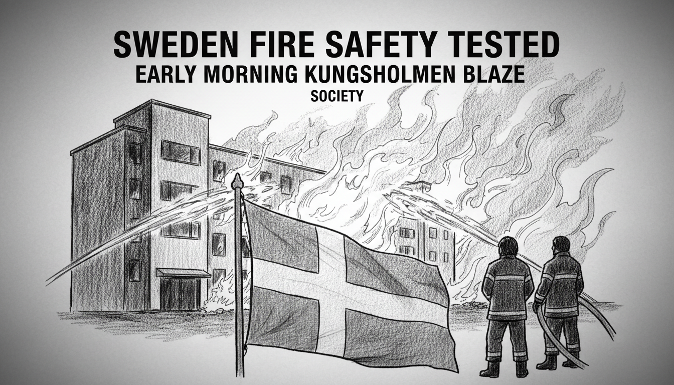 Sweden Fire Safety Tested: Early Morning Kungsholmen Blaze